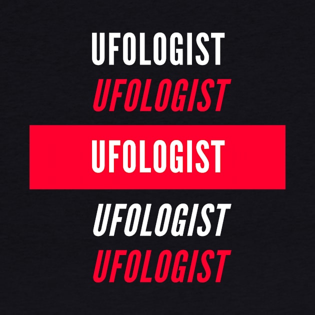 Ufologist Red and White Design by divawaddle